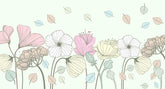 FLORAL HAND FLOWER AND LEAVES